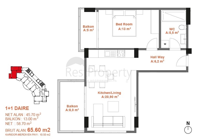 تملك منزل احلامك وبالاقساط - مجمع قيد الانشاء في مهموتلار / الانيا 