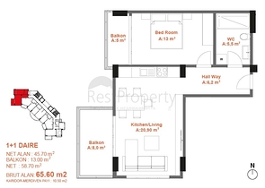 تملك منزل احلامك وبالاقساط - مجمع قيد الانشاء في مهموتلار / الانيا 