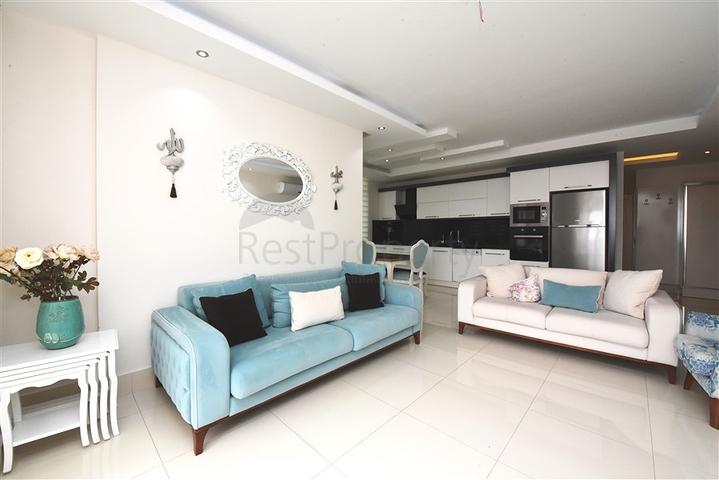 اطلالة بحر - مجمع 5 نجوم -شقة 2  غرفة وصالة -في توسمور / الانيا 