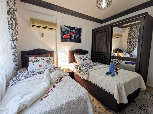 شقة عائلية 2 غرفة وصالة -مفروشة -في مهموتلار / الانيا 