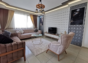 شقة عائلية 2 غرفة وصالة -مفروشة -في مهموتلار / الانيا 