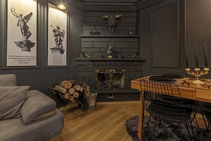 شقة انيقة - تصميم غرفة وصالة - في مركز الانيا 