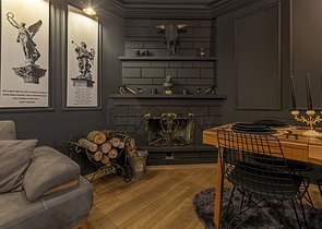 شقة انيقة - تصميم غرفة وصالة - في مركز الانيا 