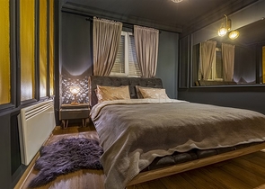 شقة انيقة - تصميم غرفة وصالة - في مركز الانيا 