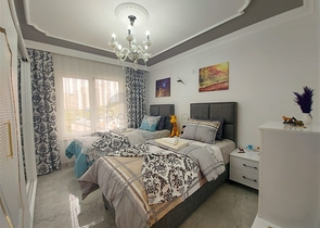 شقة عائلية 2 غرفة وصالة -اثاث جديد -في مهموتلار / الانيا 