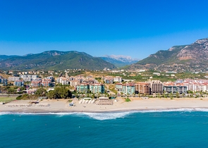 اطلالة بحر مباشرة - شقة 2 غرفة وصالة - مجمع فاخر - في كاستل / الانيا 