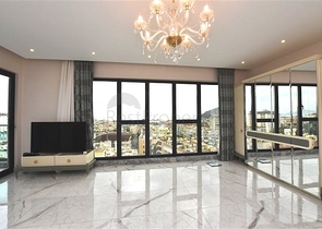 اطلالة بحر وقلعة - شقة 2 غرفة وصالة  - في مركز الانيا 