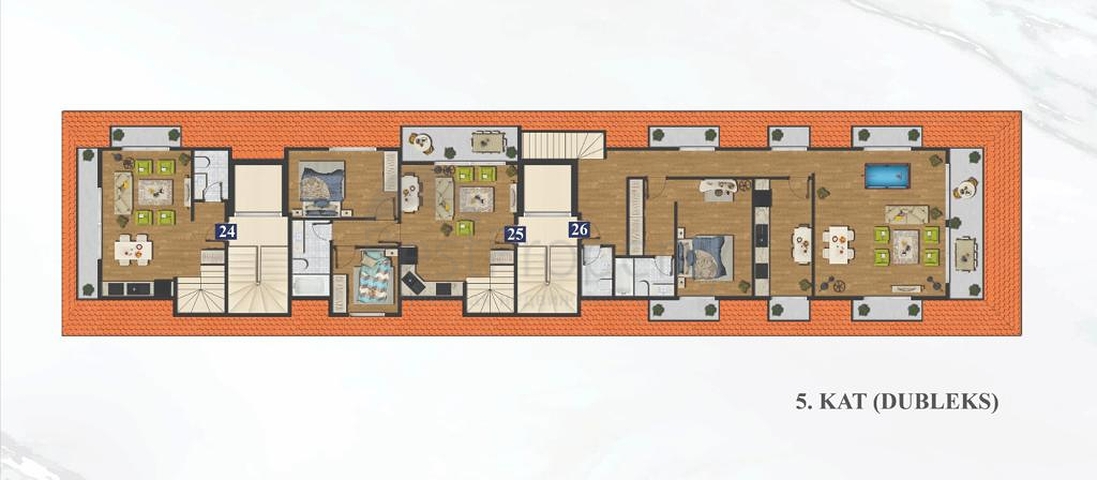 بالاقساط -شقق قريبة من البحر والمركز - مجمع فيد الانشاء -مركز الانيا