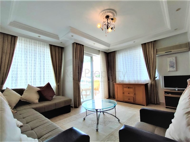 اطلالة بحر -سعر مناسب - دوبلكس 2 غرفة وصالة - في ديمرتاش / الانيا 