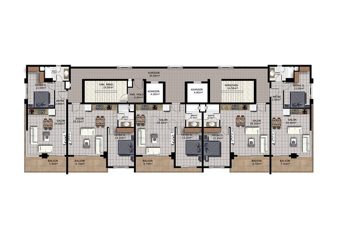 استثمر الان - شقق بالتقسيط -قيد الانشاء في مهموتلار / الانيا 