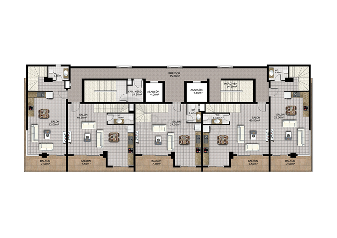 استثمر الان - شقق بالتقسيط -قيد الانشاء في مهموتلار / الانيا 