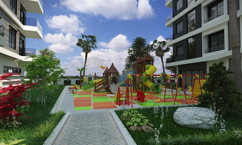 قريب من البحر -بالاقساط -شقق عائلية ضمن مجمع سكني - في مهموتلار / الانيا 