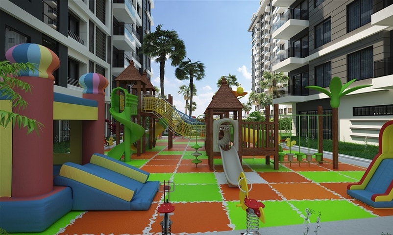 قريب من البحر -بالاقساط -شقق عائلية ضمن مجمع سكني - في مهموتلار / الانيا 