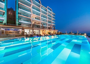 اطلالة بحر ساحرة - مجمع 5 نجوم -شقة غرفة وصالة - في كارجي جاك / الانيا 