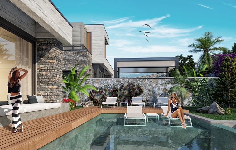 فلل مستقلة فاخرة - ضمن مجمع حديث - في بودروم 