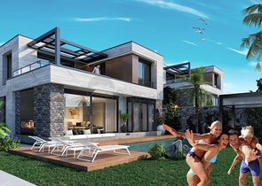 فلل مستقلة فاخرة - ضمن مجمع حديث - في بودروم 