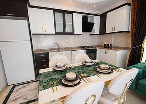 شقة انيق -تصميم 1+2 - في مهموتلار / الانيا 