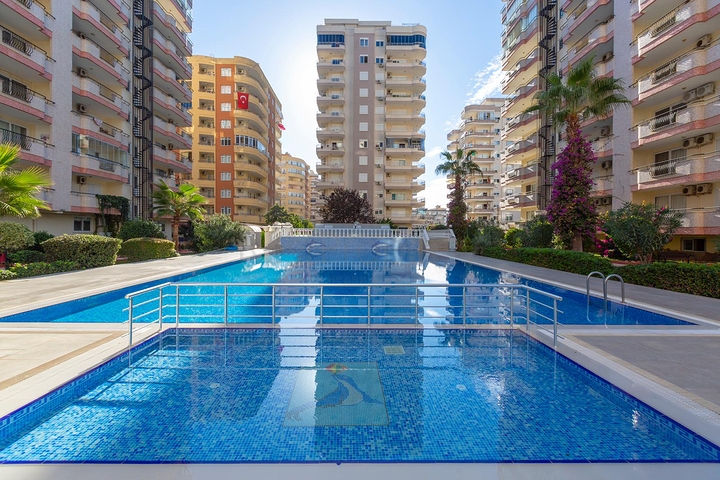 طابق مرتفع -شقة 2 غرفة وصالة - مفروشة -في مهموتلار / الانيا 