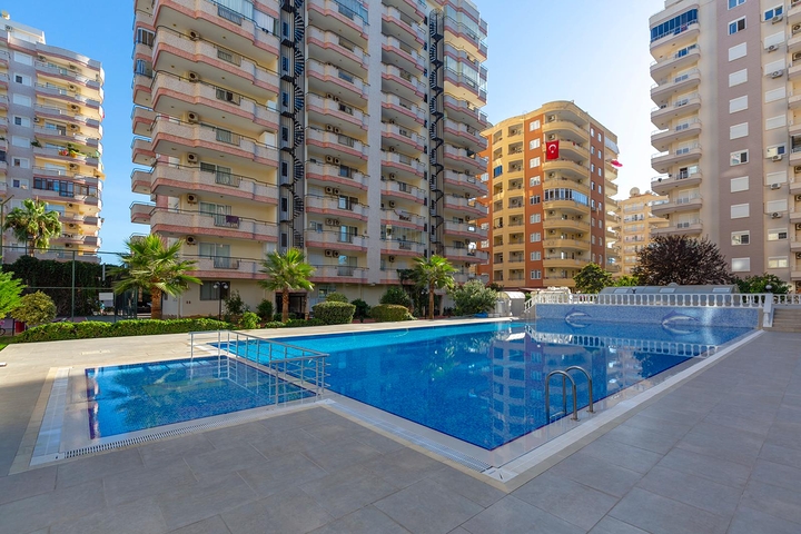 طابق مرتفع -شقة 2 غرفة وصالة - مفروشة -في مهموتلار / الانيا 