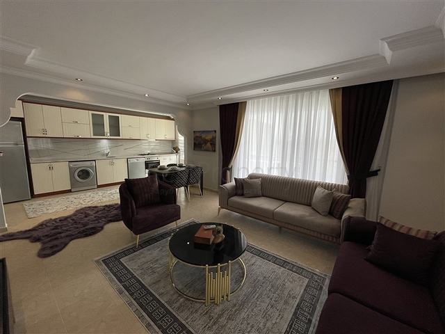 طابق مرتفع -شقة 2 غرفة وصالة - مفروشة -في مهموتلار / الانيا 