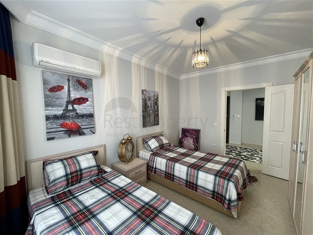 طابق مرتفع -شقة 2 غرفة وصالة - مفروشة -في مهموتلار / الانيا 