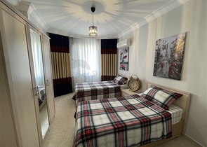 طابق مرتفع -شقة 2 غرفة وصالة - مفروشة -في مهموتلار / الانيا 