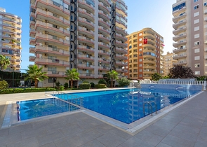 طابق مرتفع -شقة 2 غرفة وصالة - مفروشة -في مهموتلار / الانيا 