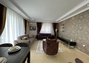 طابق مرتفع -شقة 2 غرفة وصالة - مفروشة -في مهموتلار / الانيا 