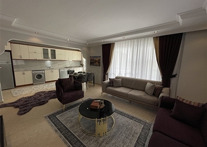 طابق مرتفع -شقة 2 غرفة وصالة - مفروشة -في مهموتلار / الانيا 