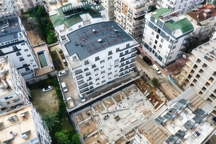 شقة جديدة بغرفة نوم واحدة في وسط مدينة أنطاليا