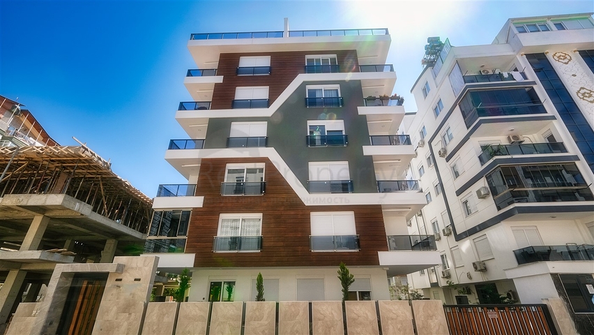 شقة جديدة بغرفة نوم واحدة في وسط مدينة أنطاليا