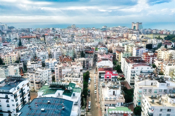 شقة جديدة بغرفة نوم واحدة في وسط مدينة أنطاليا