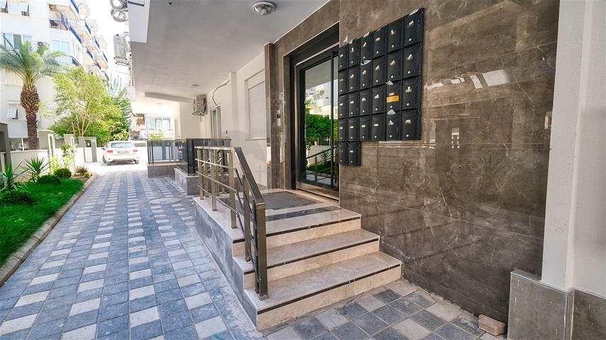 شقة جديدة بغرفة نوم واحدة في وسط مدينة أنطاليا