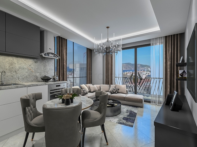 شقق بالاقساط - ضمن مجمع بتصميم انيق - في منطقة توسمور المركزية / الانيا 