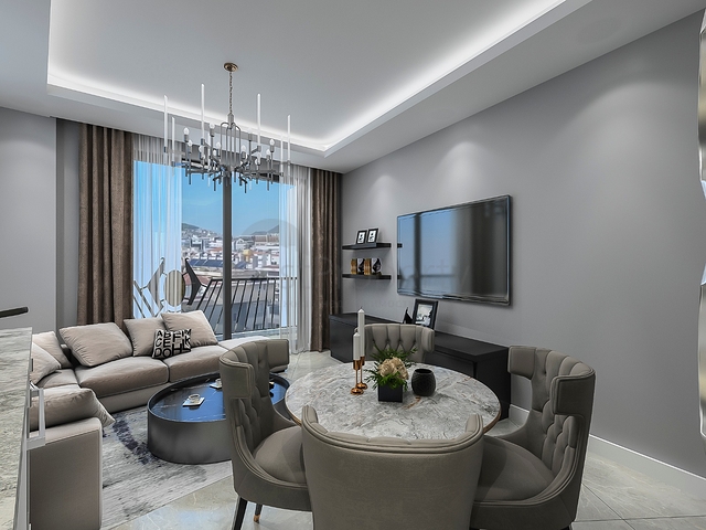 شقق بالاقساط - ضمن مجمع بتصميم انيق - في منطقة توسمور المركزية / الانيا 