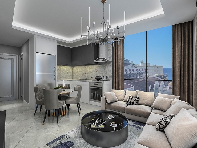 شقق بالاقساط - ضمن مجمع بتصميم انيق - في منطقة توسمور المركزية / الانيا 