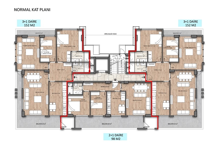 شقق عائلية بالاقساط -ضمن مجمع سكني قيد الانشاء في اوبا المركزية / الانيا 