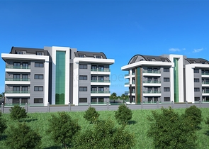 شقق عائلية بالاقساط -ضمن مجمع سكني قيد الانشاء في اوبا المركزية / الانيا 