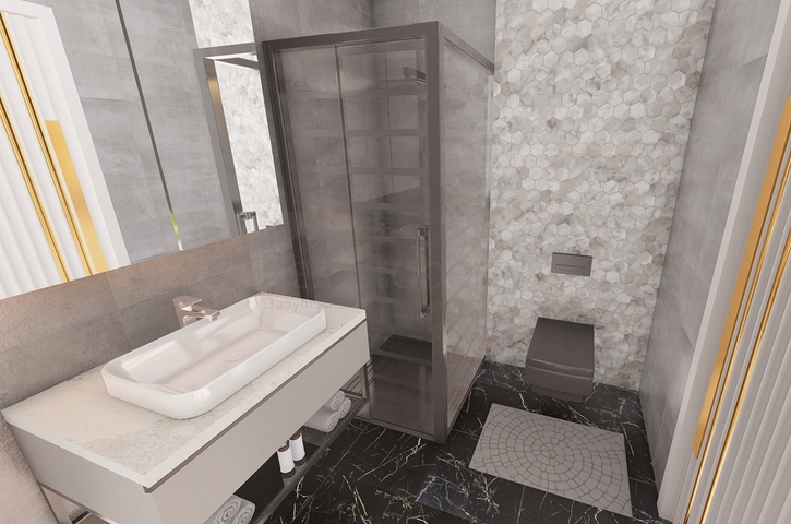 قريبة من البحر -شقق بالاقساط - ضمن مجمع قيد الانشاء -في مهموتلار / الانيا 