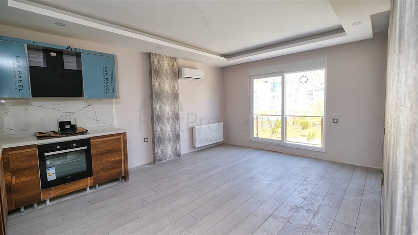 شقة 1 + 1 مطلة على جبال طوروس في منطقة هورما في أنطاليا