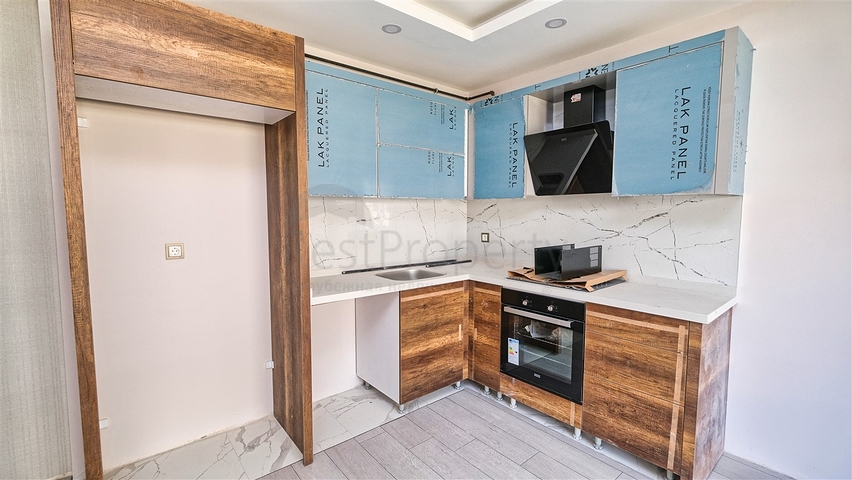 شقة 1 + 1 مطلة على جبال طوروس في منطقة هورما في أنطاليا