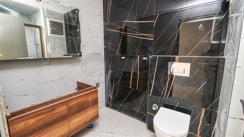 شقة 1 + 1 مطلة على جبال طوروس في منطقة هورما في أنطاليا