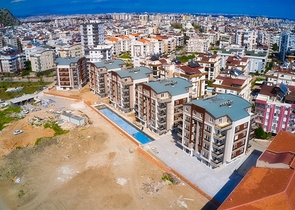 شقة 1 + 1 مطلة على جبال طوروس في منطقة هورما في أنطاليا