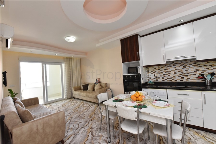 مجمع فاخر -شقة غرفة وصالة -مفروشة -قريبة من البحر - في مهموتلار / الانيا 