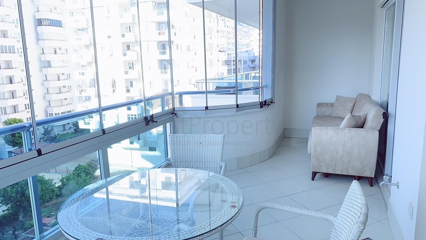 مجمع فاخر -شقة غرفة وصالة -مفروشة -قريبة من البحر - في مهموتلار / الانيا 