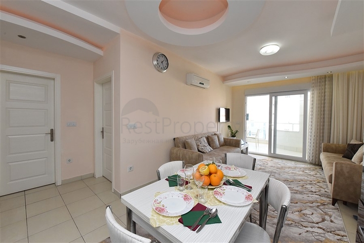 مجمع فاخر -شقة غرفة وصالة -مفروشة -قريبة من البحر - في مهموتلار / الانيا 