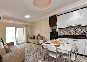 مجمع فاخر -شقة غرفة وصالة -مفروشة -قريبة من البحر - في مهموتلار / الانيا 