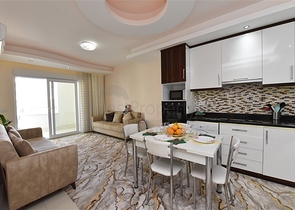 مجمع فاخر -شقة غرفة وصالة -مفروشة -قريبة من البحر - في مهموتلار / الانيا 