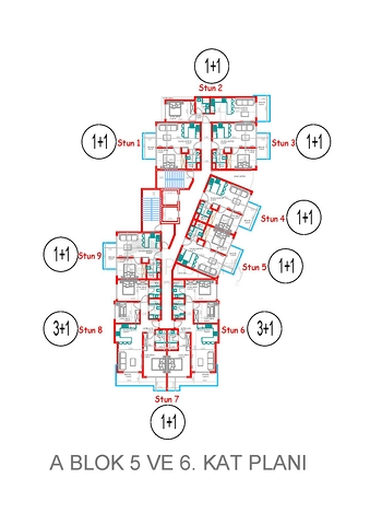 اطلالة بحر مباشرة - مجمع فاخر قيد الانشاء -في مهموتلار / الانيا 