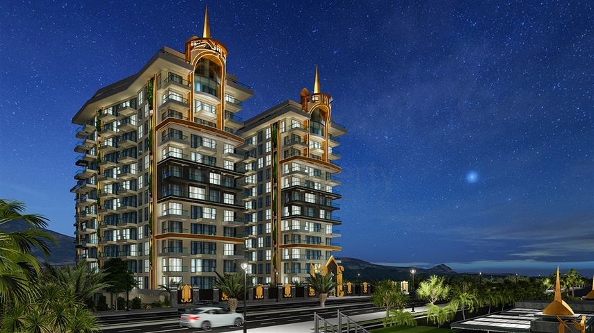 اطلالة بحر مباشرة - مجمع فاخر قيد الانشاء -في مهموتلار / الانيا 